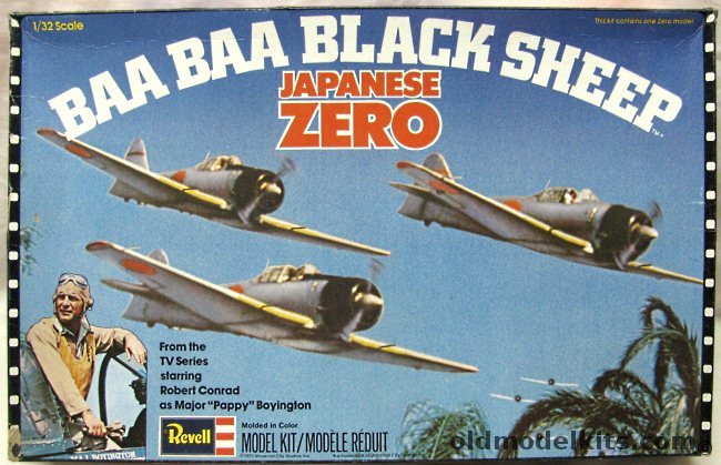Revell 1/32 Baa Baa Black Sheep Japanese Zero, H581 plastic model kit